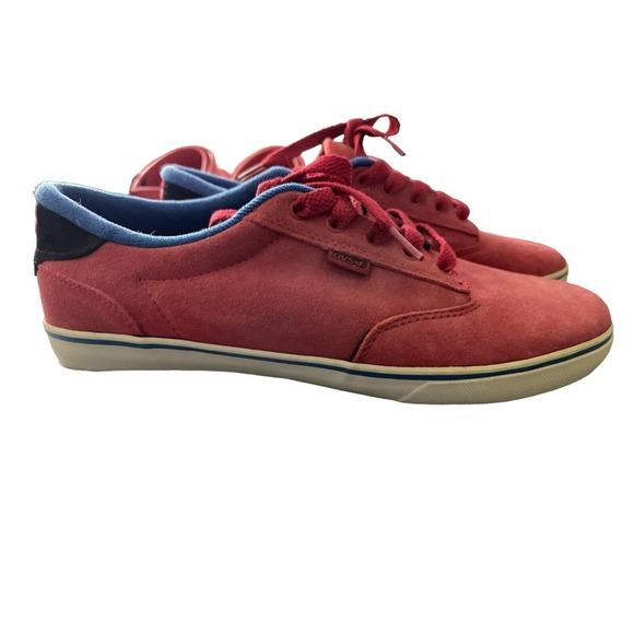 DVS SHOES DAEWON 12'S‎ SNEAKER RED AND BLUE SUEDE SZ 9.5 - Picture 2 of 7